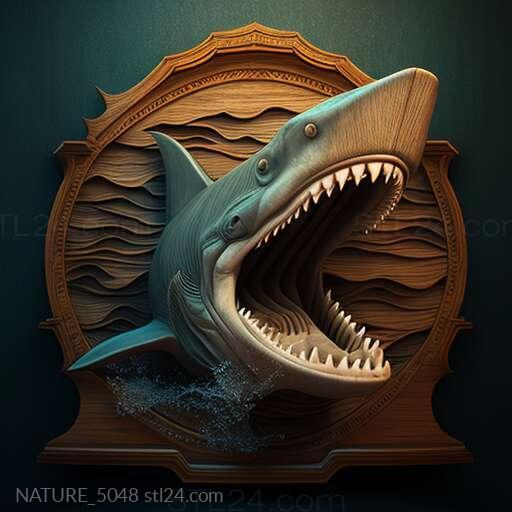 Nature and animals (st Megalodon 4, NATURE_5048) 3D models for cnc